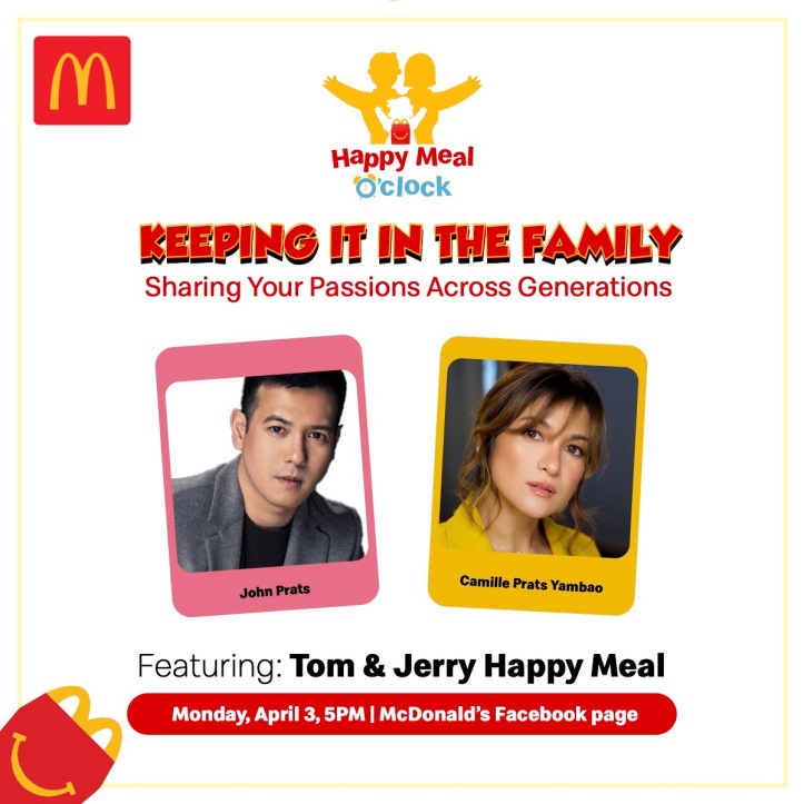 Join celebrity siblings, John and Camille Prats in McDonald's Happy Meal O' Clock